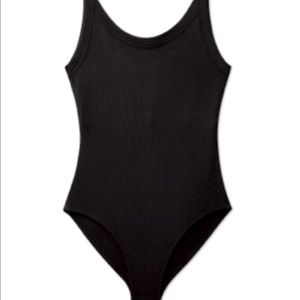 Girlfriend Collective black coco scoop bodysuit